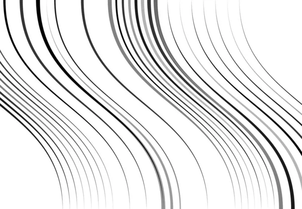 Righe Ondulate Ondulate Ondulate Ondulate Astratte Squiggly Linee Contorte Con — Vettoriale Stock