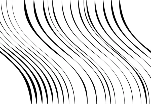 Righe Ondulate Ondulate Ondulate Ondulate Astratte Squiggly Linee Contorte Con — Vettoriale Stock