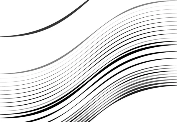 Абстрактні Хвилясті Хвилясті Білосніжні Хвилясті Лінії Смуги Скручування Ліній Ефектом — стоковий вектор