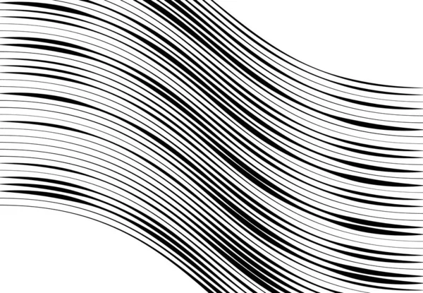 Абстрактные Волнистые Неровные Волнистые Линии Полоски Сквиглы Извилистые Линии Эффектом — стоковый вектор