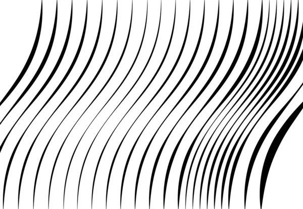 Abstract Wavy Waving Billowy Undulating Lines Stripes Squiggly Squiggle Lines — Stock Vector