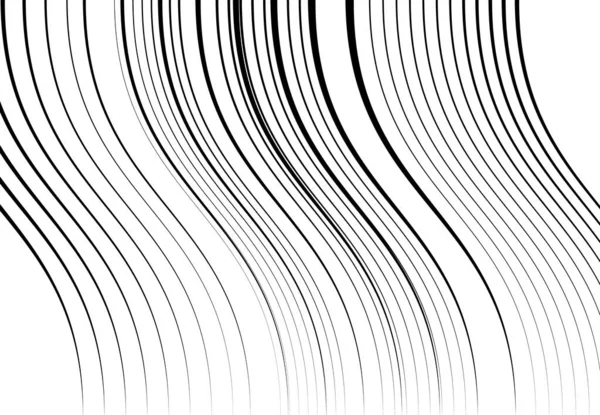 Righe Ondulate Ondulate Ondulate Ondulate Astratte Squiggly Linee Contorte Con — Vettoriale Stock