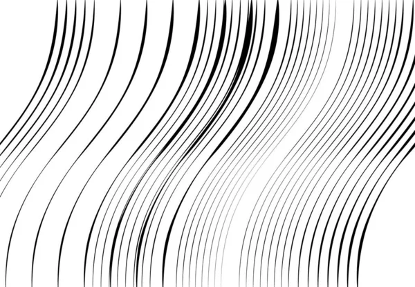 Righe Ondulate Ondulate Ondulate Ondulate Astratte Squiggly Linee Contorte Con — Vettoriale Stock