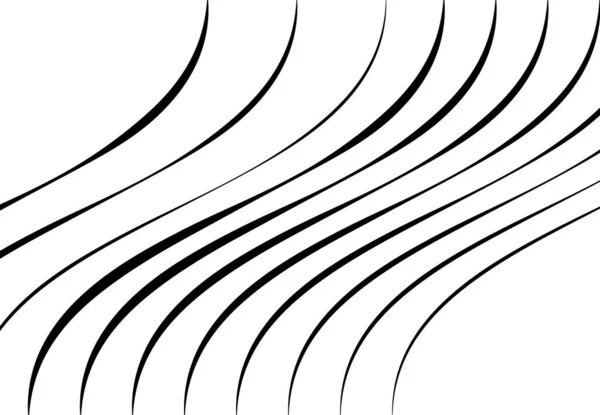 Righe Ondulate Ondulate Ondulate Ondulate Astratte Squiggly Linee Contorte Con — Vettoriale Stock