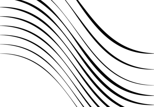 Righe Ondulate Ondulate Ondulate Ondulate Astratte Squiggly Linee Contorte Con — Vettoriale Stock