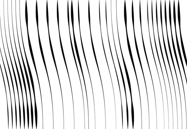 Righe Ondulate Ondulate Ondulate Ondulate Astratte Squiggly Linee Contorte Con — Vettoriale Stock