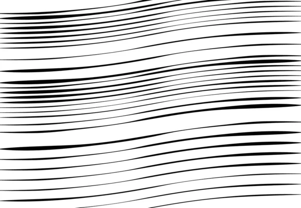 Abstract Wavy Waving Billowy Undulating Lines Stripes Squiggly Squiggle Lines — Stock Vector