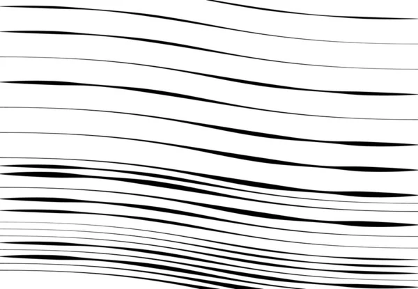 Righe Ondulate Ondulate Ondulate Ondulate Astratte Squiggly Linee Contorte Con — Vettoriale Stock