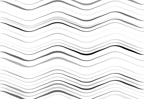 Abstract Wavy Waving Billowy Undulating Lines Stripes Squiggly Squiggle Lines — Stock Vector