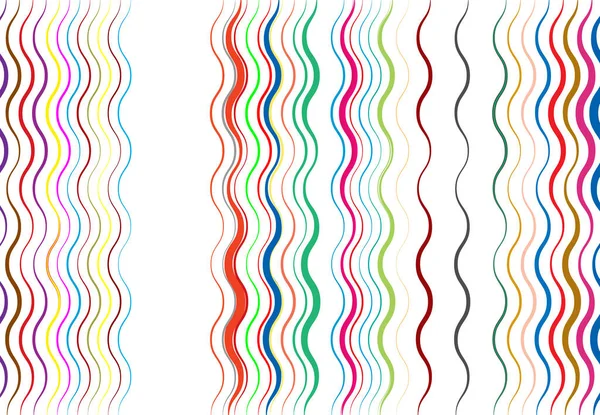 要旨波状 波状の線 斜めに ねじれ効果のある細い線 要約多色 カラフルなパターン 背景とテクスチャ — ストックベクタ