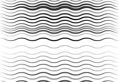 Soyut dalgalı, dalgalı, dalgalı ve dalgalı çizgiler, çizgiler. Kıvrımlı, kıvrımlı kıvrımlı çizgiler. Soyut siyah beyaz, tek renkli, gri tonlu desen, arkaplan, arkaplan ve doku