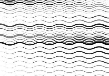 Soyut dalgalı, dalgalı, dalgalı ve dalgalı çizgiler, çizgiler. Kıvrımlı, kıvrımlı kıvrımlı çizgiler. Soyut siyah beyaz, tek renkli, gri tonlu desen, arkaplan, arkaplan ve doku