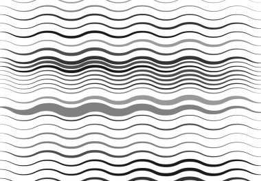 Soyut dalgalı, dalgalı, dalgalı ve dalgalı çizgiler, çizgiler. Kıvrımlı, kıvrımlı kıvrımlı çizgiler. Soyut siyah beyaz, tek renkli, gri tonlu desen, arkaplan, arkaplan ve doku