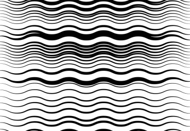 Soyut dalgalı, dalgalı, dalgalı ve dalgalı çizgiler, çizgiler. Kıvrımlı, kıvrımlı kıvrımlı çizgiler. Soyut siyah beyaz, tek renkli, gri tonlu desen, arkaplan, arkaplan ve doku