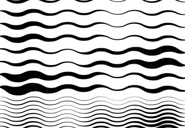 Soyut dalgalı, dalgalı, dalgalı ve dalgalı çizgiler, çizgiler. Kıvrımlı, kıvrımlı kıvrımlı çizgiler. Soyut siyah beyaz, tek renkli, gri tonlu desen, arkaplan, arkaplan ve doku