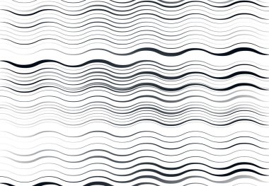 Soyut dalgalı, dalgalı, dalgalı ve dalgalı çizgiler, çizgiler. Kıvrımlı, kıvrımlı kıvrımlı çizgiler. Soyut siyah beyaz, tek renkli, gri tonlu desen, arkaplan, arkaplan ve doku