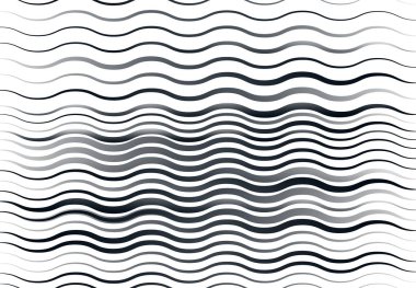 Soyut dalgalı, dalgalı, dalgalı ve dalgalı çizgiler, çizgiler. Kıvrımlı, kıvrımlı kıvrımlı çizgiler. Soyut siyah beyaz, tek renkli, gri tonlu desen, arkaplan, arkaplan ve doku