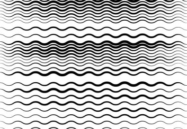 Soyut dalgalı, dalgalı, dalgalı ve dalgalı çizgiler, çizgiler. Kıvrımlı, kıvrımlı kıvrımlı çizgiler. Soyut siyah beyaz, tek renkli, gri tonlu desen, arkaplan, arkaplan ve doku
