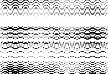Soyut dalgalı, dalgalı, dalgalı ve dalgalı çizgiler, çizgiler. Kıvrımlı, kıvrımlı kıvrımlı çizgiler. Soyut siyah beyaz, tek renkli, gri tonlu desen, arkaplan, arkaplan ve doku