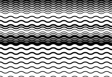 Soyut dalgalı, dalgalı, dalgalı ve dalgalı çizgiler, çizgiler. Kıvrımlı, kıvrımlı kıvrımlı çizgiler. Soyut siyah beyaz, tek renkli, gri tonlu desen, arkaplan, arkaplan ve doku