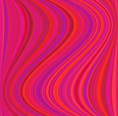 Renkli dalgalı, dalgalı ve dalgalı, dalgalı çizgiler, çizgili soyut tasarım öğesi. Renkli arkaplan, desen ve doku