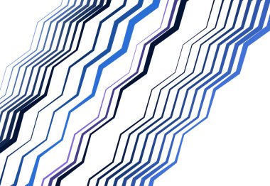 Zig-zag, çapraz, dalgalı, dalgalı ve tırtıklı çizgiler, çizgili tasarım öğesi. Çapraz, eğimli ve eğimli, eğimli şeritler, renkli geometrik arkaplan, doku ve desen çizgileri