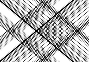 Ağ şebekesi, ağ. Kafes, ızgara, kafes deseni, arka plan ve doku. Kesişen, kesişen çizgiler vektör illüstrasyonu. Çizgiler, çizgiler bir X. soyut geometrik çizim oluşturuyor