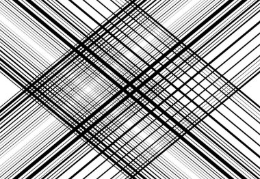 Ağ şebekesi, ağ. Kafes, ızgara, kafes deseni, arka plan ve doku. Kesişen, kesişen çizgiler vektör illüstrasyonu. Çizgiler, çizgiler bir X. soyut geometrik çizim oluşturuyor
