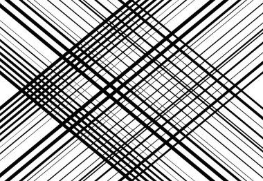 Ağ şebekesi, ağ. Kafes, ızgara, kafes deseni, arka plan ve doku. Kesişen, kesişen çizgiler vektör illüstrasyonu. Çizgiler, çizgiler bir X. soyut geometrik çizim oluşturuyor