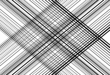 Ağ şebekesi, ağ. Kafes, ızgara, kafes deseni, arka plan ve doku. Kesişen, kesişen çizgiler vektör illüstrasyonu. Çizgiler, çizgiler bir X. soyut geometrik çizim oluşturuyor