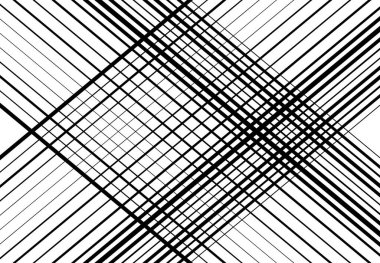 Ağ şebekesi, ağ. Kafes, ızgara, kafes deseni, arka plan ve doku. Kesişen, kesişen çizgiler vektör illüstrasyonu. Çizgiler, çizgiler bir X. soyut geometrik çizim oluşturuyor
