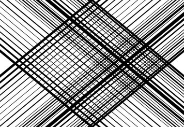 Ağ şebekesi, ağ. Kafes, ızgara, kafes deseni, arka plan ve doku. Kesişen, kesişen çizgiler vektör illüstrasyonu. Çizgiler, çizgiler bir X. soyut geometrik çizim oluşturuyor