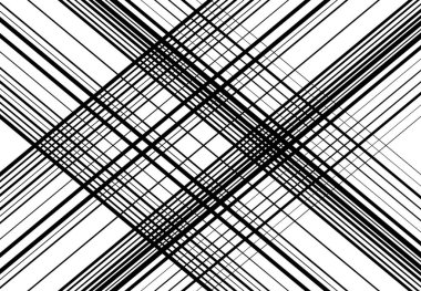 Ağ şebekesi, ağ. Kafes, ızgara, kafes deseni, arka plan ve doku. Kesişen, kesişen çizgiler vektör illüstrasyonu. Çizgiler, çizgiler bir X. soyut geometrik çizim oluşturuyor