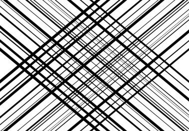 Ağ şebekesi, ağ. Kafes, ızgara, kafes deseni, arka plan ve doku. Kesişen, kesişen çizgiler vektör illüstrasyonu. Çizgiler, çizgiler bir X. soyut geometrik çizim oluşturuyor
