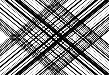 Ağ şebekesi, ağ. Kafes, ızgara, kafes deseni, arka plan ve doku. Kesişen, kesişen çizgiler vektör illüstrasyonu. Çizgiler, çizgiler bir X. soyut geometrik çizim oluşturuyor