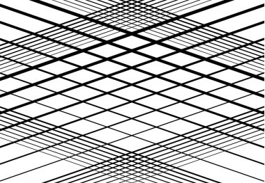 Ağ şebekesi, ağ. Kafes, ızgara, kafes deseni, arka plan ve doku. Kesişen, kesişen çizgiler vektör illüstrasyonu. Çizgiler, çizgiler bir X. soyut geometrik çizim oluşturuyor