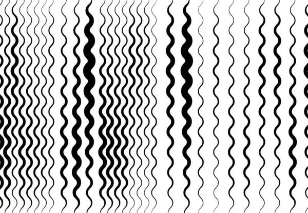 Righe Ondulate Ondulate Ondulate Ondulate Astratte Squiggly Linee Contorte Con — Vettoriale Stock