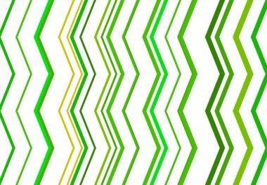 Bükülmüş, buruşuk, dalgalı, zig-zag, çapraz çizgiler soyut yeşil geometrik desen, arkaplan, doku veya zemin