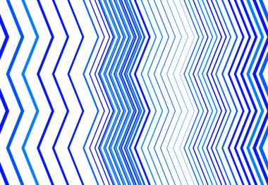 Bükülmüş, buruşuk, dalgalı, zig-zag, çapraz çizgiler soyut mavi renk geometrik desen, arkaplan, doku veya zemin