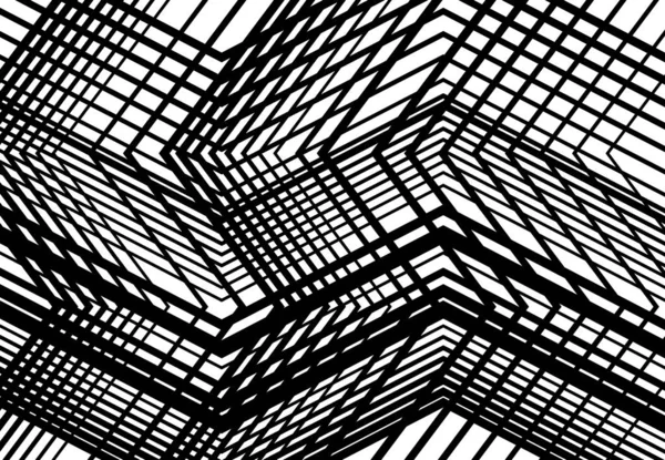 Zig Zag Criss Cross Bergerigi Berkerut Sudut Grid Mesh Kisi - Stok Vektor