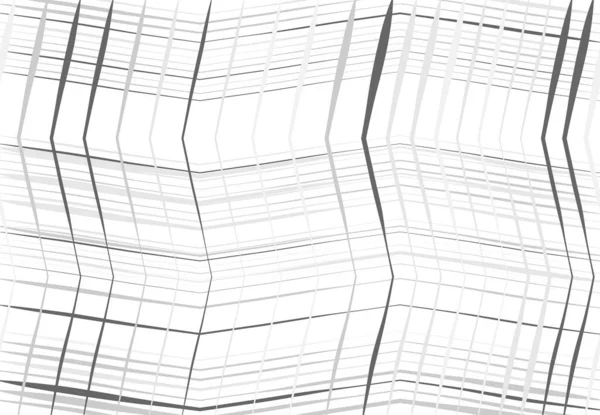 지그재그 Criss Cross 모양의 그리고 무작위로 선들의 기하학적 무늬를 구체화하라 — 스톡 벡터