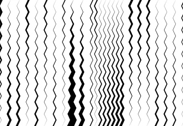 Linee Ondulate Ondulate Zig Zag Incrociate Astratte Geometriche Bianco Nero — Vettoriale Stock