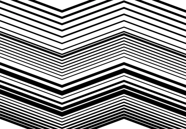 Linee Ondulate Ondulate Zig Zag Incrociate Astratte Geometriche Bianco Nero — Vettoriale Stock