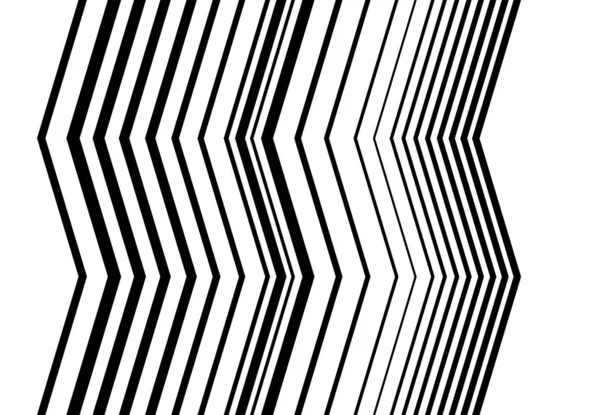 Linee Ondulate Ondulate Zig Zag Incrociate Astratte Geometriche Bianco Nero — Vettoriale Stock