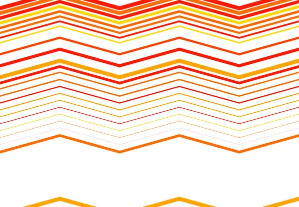 Korrugerad Rynkig Vågig Sicksack Kors Linjer Abstrakt Färgglada Röd Orange — Stock vektor