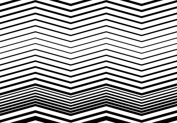 Corrugado Ondulado Zig Zag Líneas Entrecruzadas Abstracto Geométrico Blanco Negro — Vector de stock