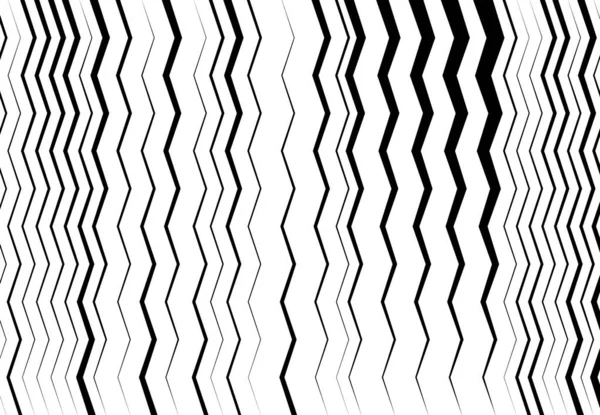 Linee Ondulate Ondulate Zig Zag Incrociate Astratte Geometriche Bianco Nero — Vettoriale Stock