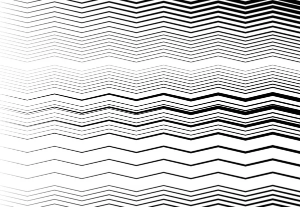 Corrugado Ondulado Zig Zag Líneas Entrecruzadas Abstracto Geométrico Blanco Negro — Vector de stock