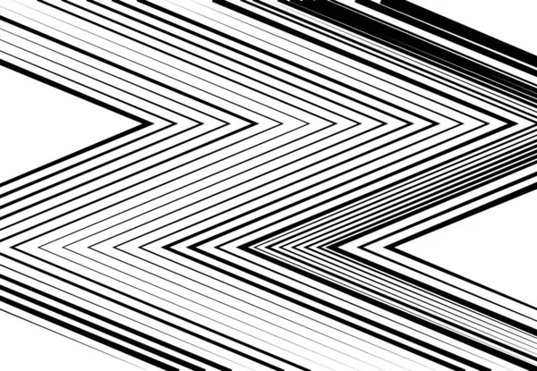 Corrugado Ondulado Zig Zag Líneas Entrecruzadas Abstracto Geométrico Blanco Negro — Vector de stock