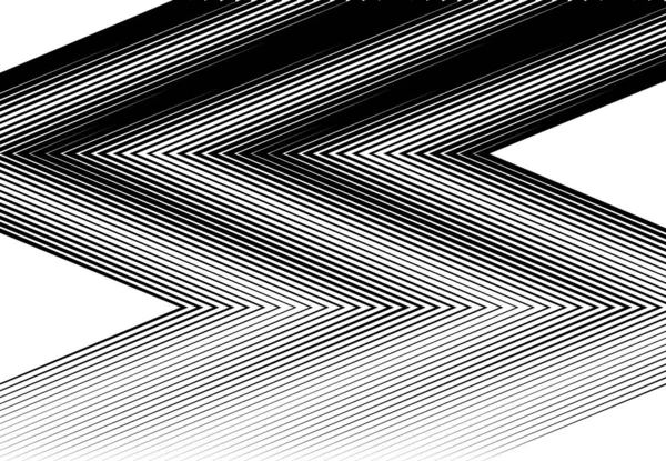 Corrugado Ondulado Zig Zag Líneas Entrecruzadas Abstracto Geométrico Blanco Negro — Archivo Imágenes Vectoriales